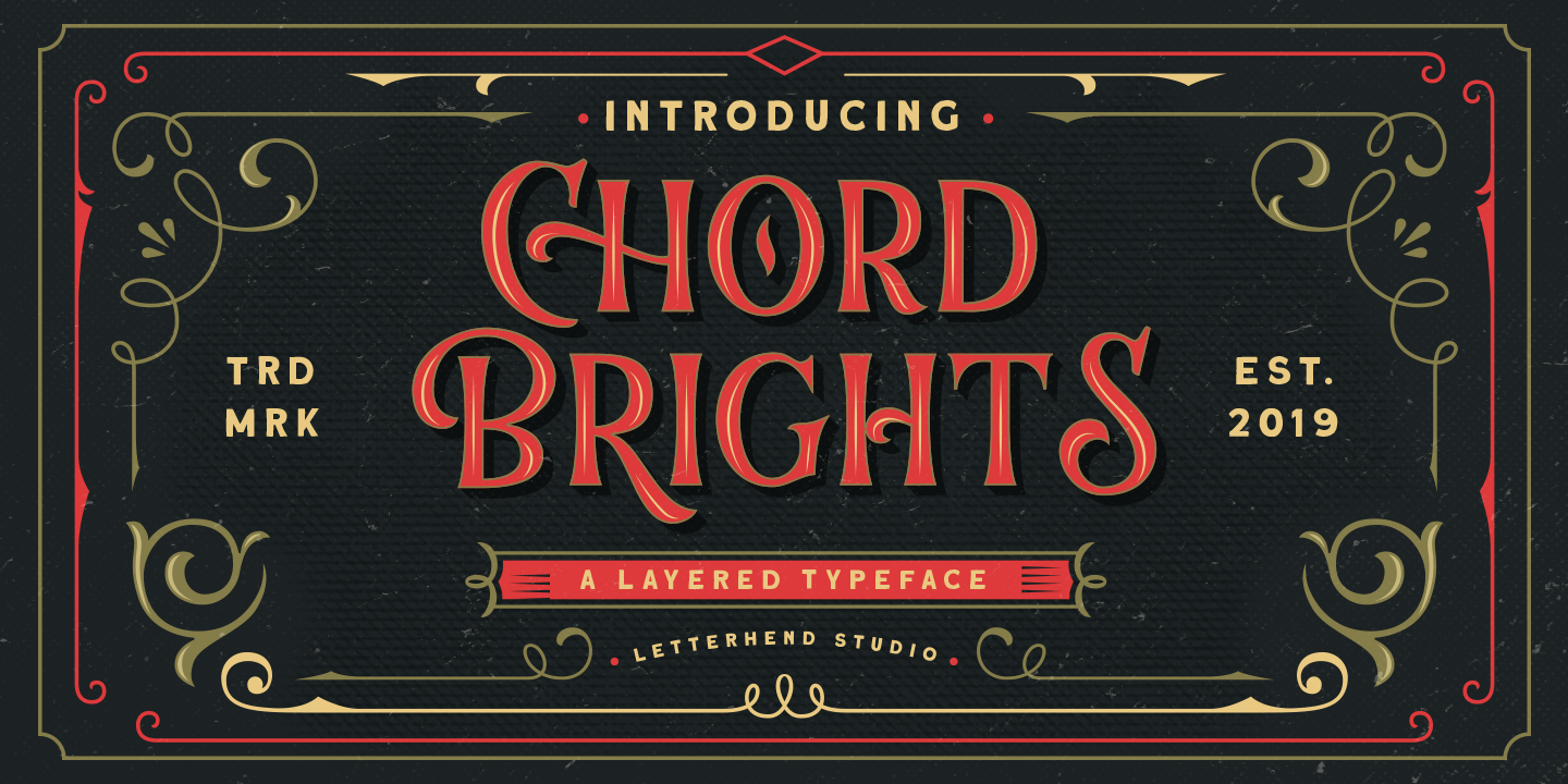 Пример шрифта Chord Brights #1